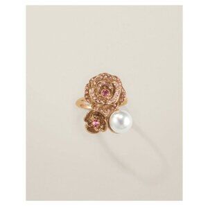Avon Studio 1886 Rose Garden Pearly Ring-Size 8-New With Box